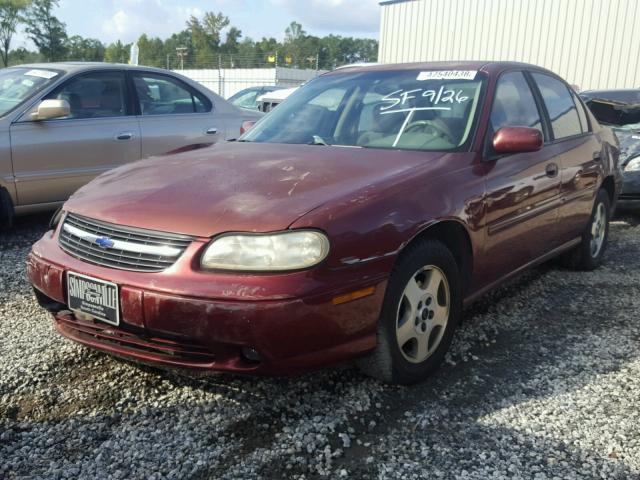 1G1NE52JX3M577747 - 2003 CHEVROLET MALIBU LS ბურგუნდია ფოტო 2