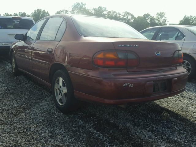 1G1NE52JX3M577747 - 2003 CHEVROLET MALIBU LS ბურგუნდია ფოტო 3