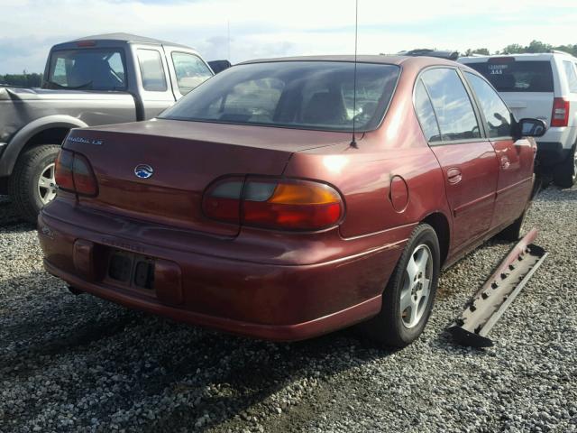 1G1NE52JX3M577747 - 2003 CHEVROLET MALIBU LS ბურგუნდია ფოტო 4