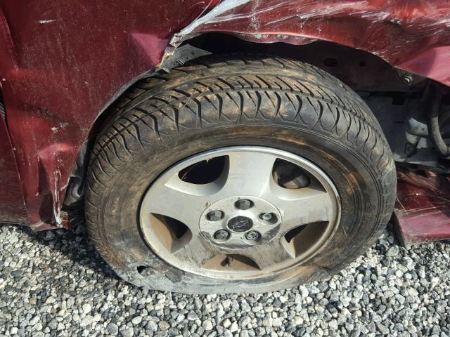 1G1NE52JX3M577747 - 2003 CHEVROLET MALIBU LS ბურგუნდია ფოტო 9