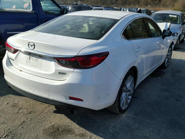 JM1GJ1V66E1137413 - 2014 MAZDA 6 TOURING WHITE photo 4