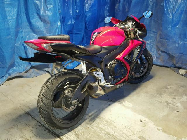 1S1GN7DAS62100561 - 2006 SUZUKI GSX-R600 K RED photo 4