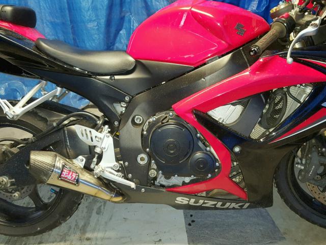 1S1GN7DAS62100561 - 2006 SUZUKI GSX-R600 K RED photo 7