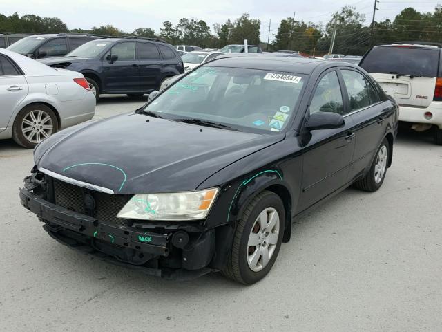 5NPET46C69H567657 - 2009 HYUNDAI SONATA GLS BLACK photo 2