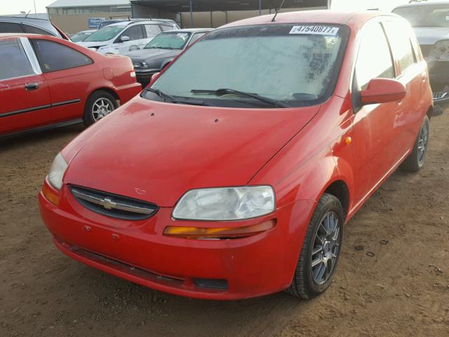 KL1TJ62644B146921 - 2004 CHEVROLET AVEO LS RED photo 2