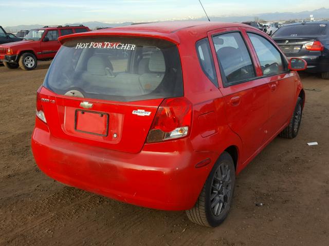 KL1TJ62644B146921 - 2004 CHEVROLET AVEO LS 红色 照片 4