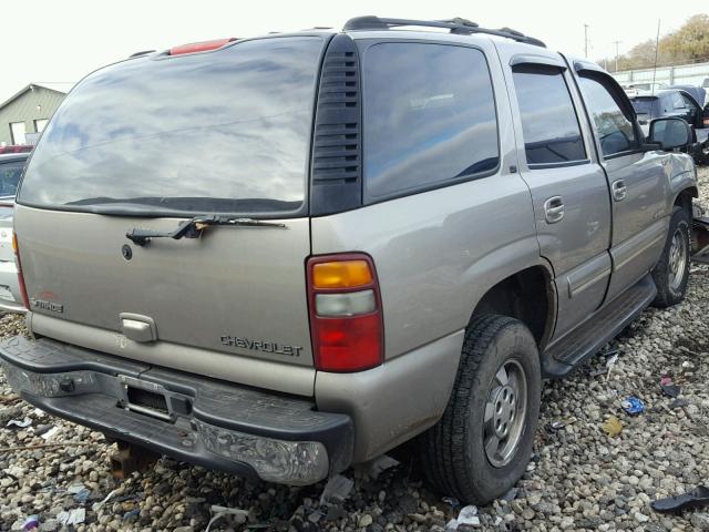 1GNEK13T01J163827 - 2001 CHEVROLET TAHOE K150 BEIGE photo 4