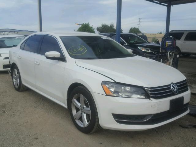 1VWBP7A30DC076051 - 2013 VOLKSWAGEN PASSAT SE WHITE photo 1