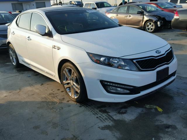 5XXGR4A6XDG233368 - 2013 KIA OPTIMA SX WHITE photo 1