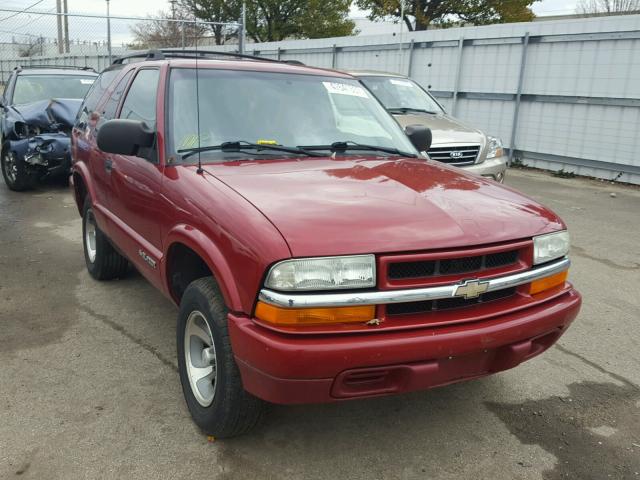 1GNCS18X13K136197 - 2003 CHEVROLET BLAZER MAROON photo 1