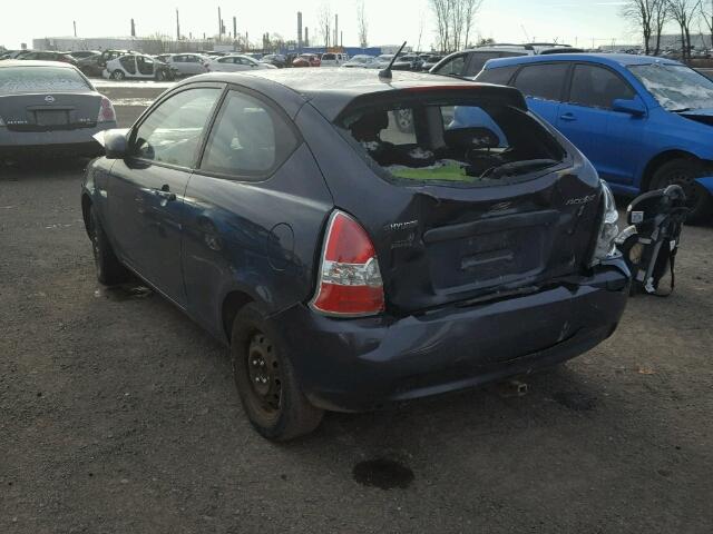 KMHCN35CX8U079700 - 2008 HYUNDAI ACCENT BAS CHARCOAL photo 3