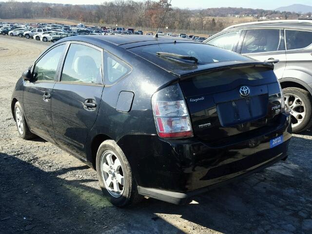 JTDKB20U540024494 - 2004 TOYOTA PRIUS BLACK photo 3