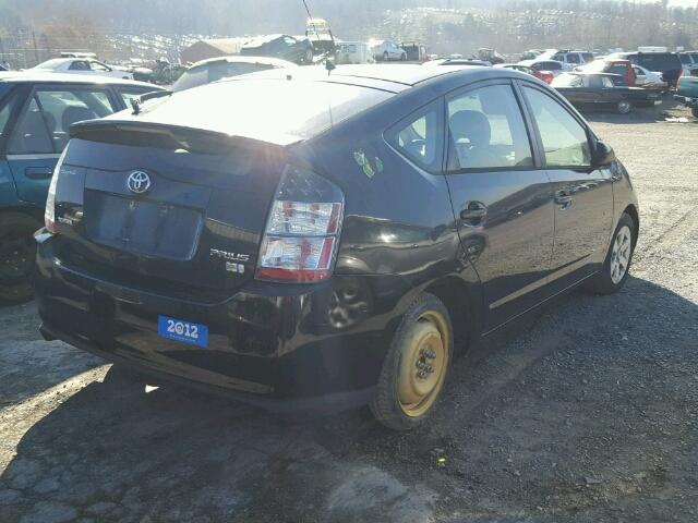 JTDKB20U540024494 - 2004 TOYOTA PRIUS BLACK photo 4