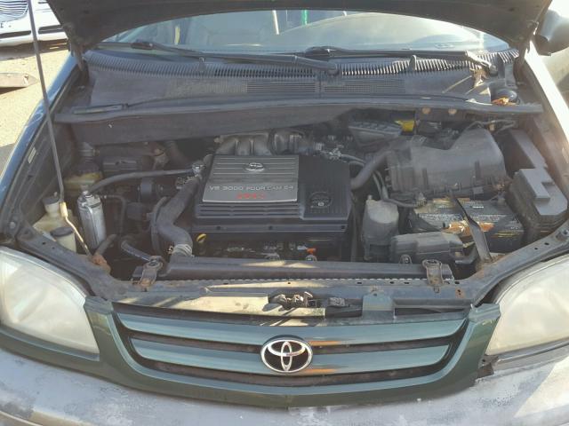 4T3ZF13C61U363501 - 2001 TOYOTA SIENNA LE GREEN photo 7