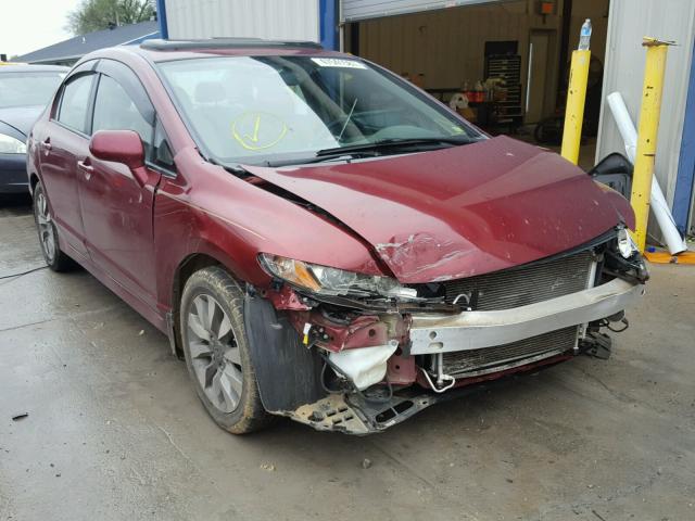 2HGFA1F9XAH528081 - 2010 HONDA CIVIC EXL MAROON photo 1