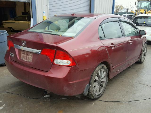 2HGFA1F9XAH528081 - 2010 HONDA CIVIC EXL MAROON photo 4