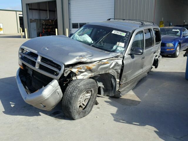 1B4HR28Z61F558728 - 2001 DODGE DURANGO GRAY photo 2