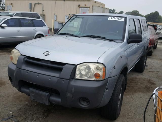 1N6ED27T81C339947 - 2001 NISSAN FRONTIER C SILVER photo 2