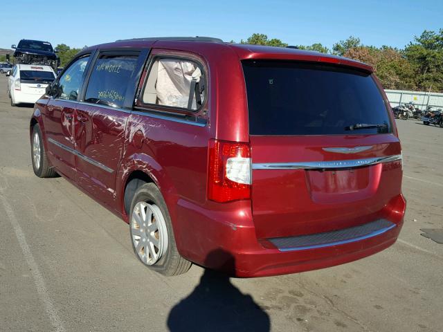 2C4RC1BG5ER168518 - 2014 CHRYSLER TOWN & COU RED photo 3