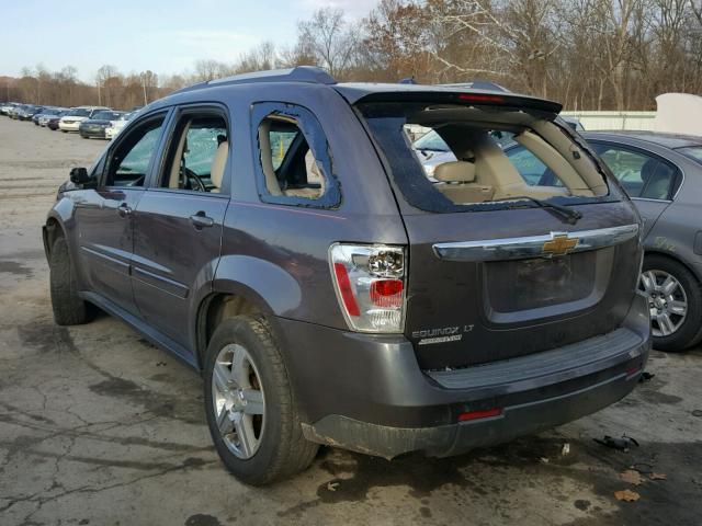 2CNDL33F286048625 - 2008 CHEVROLET EQUINOX LT GRAY photo 3