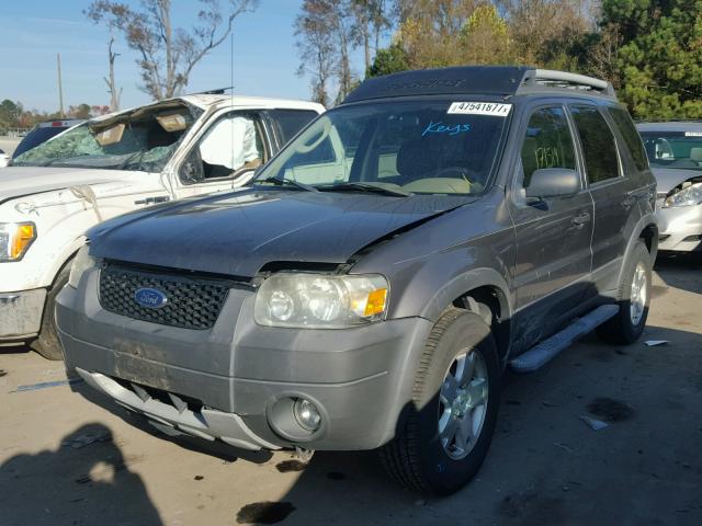 1FMYU03116KA76542 - 2006 FORD ESCAPE XLT GRAY photo 2