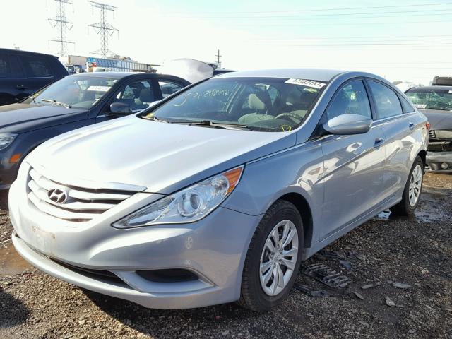 5NPEB4AC9BH163574 - 2011 HYUNDAI SONATA GLS BLUE photo 2