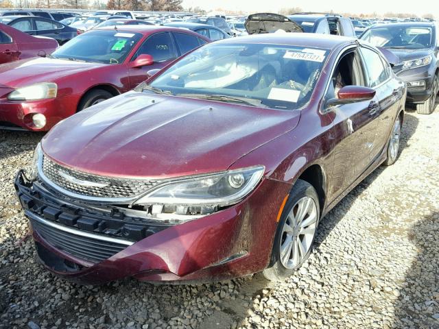 1C3CCCAB4GN102196 - 2016 CHRYSLER 200 LIMITE BURGUNDY photo 2