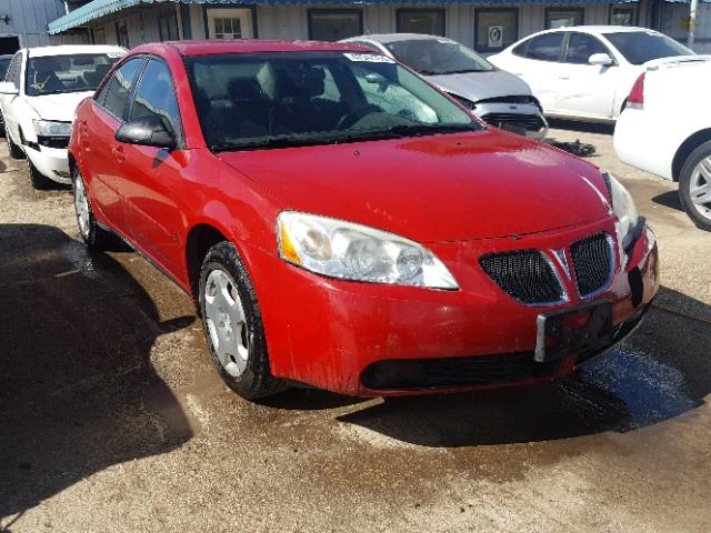 1G2ZF58B974264561 - 2007 PONTIAC G6 VALUE L RED photo 1