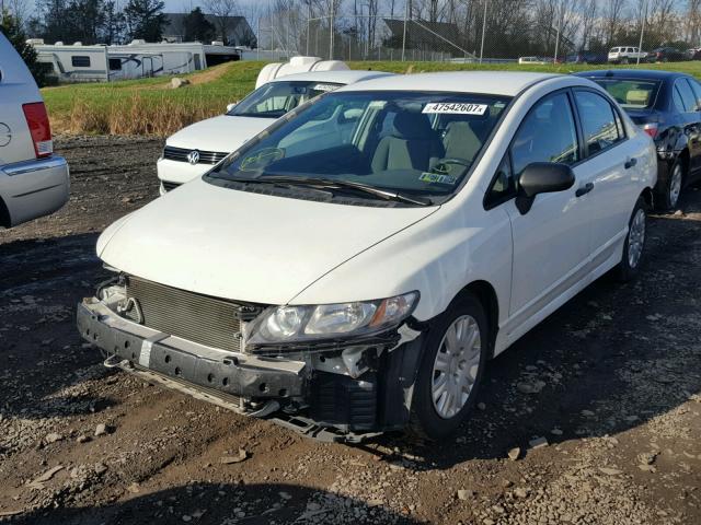 2HGFA1F39AH581737 - 2010 HONDA CIVIC VP WHITE photo 2