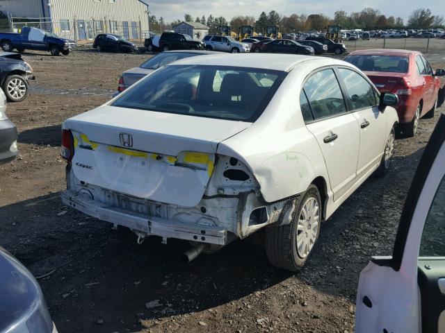 2HGFA1F39AH581737 - 2010 HONDA CIVIC VP WHITE photo 4