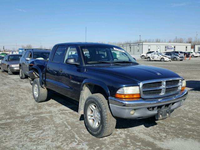 1B7HG2AX21S226598 - 2001 DODGE DAKOTA QUA BLUE photo 1