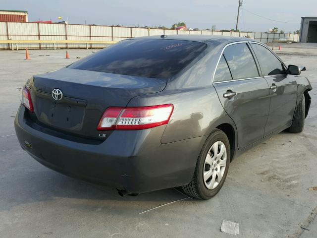 4T1BF3EK0AU105209 - 2010 TOYOTA CAMRY BASE CHARCOAL photo 4