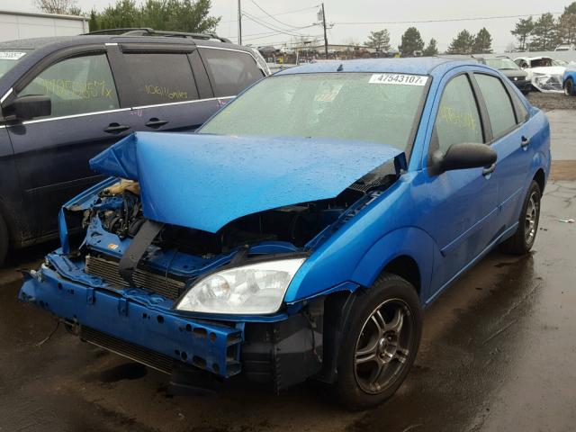 1FAFP34N47W258094 - 2007 FORD FOCUS ZX4 BLUE photo 2