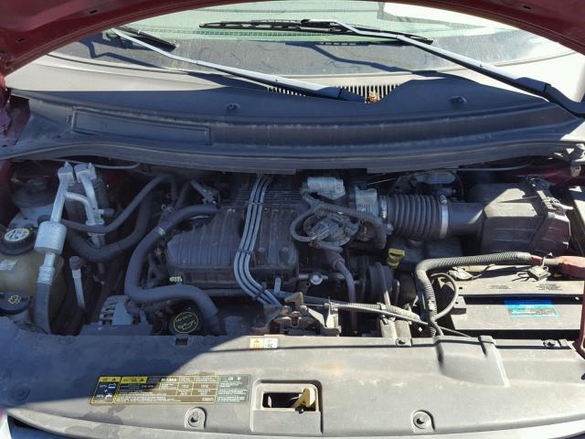 2FMDA57634BA50946 - 2004 FORD FREESTAR S MAROON photo 7