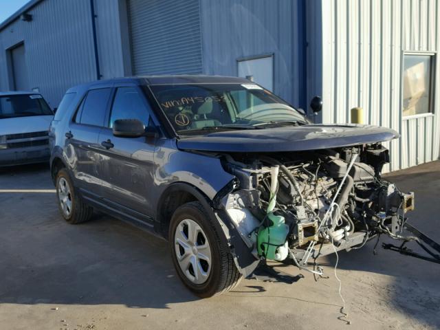 1FM5K8AR5EGA45053 - 2014 FORD EXPLORER P GRAY photo 1