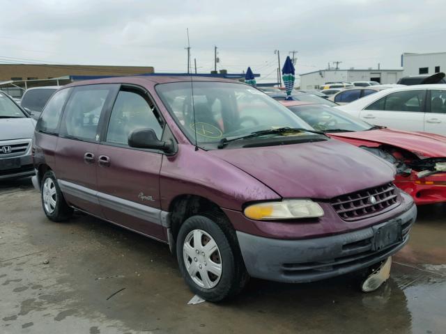 2P4GP45G6XR389813 - 1999 PLYMOUTH VOYAGER SE BURGUNDY photo 1