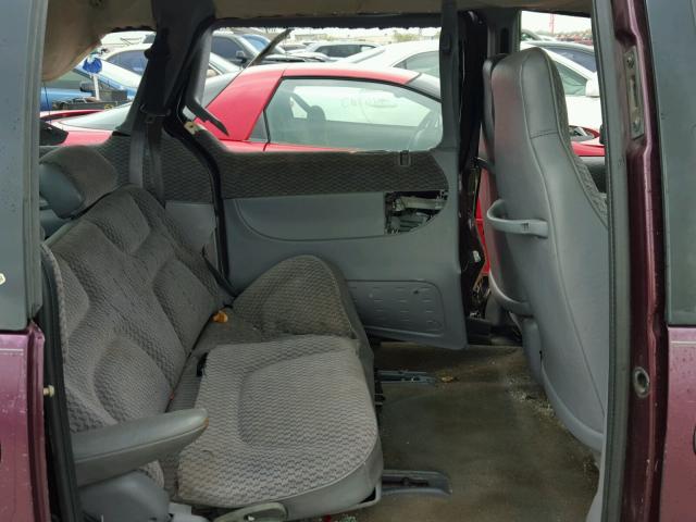 2P4GP45G6XR389813 - 1999 PLYMOUTH VOYAGER SE BURGUNDY photo 6