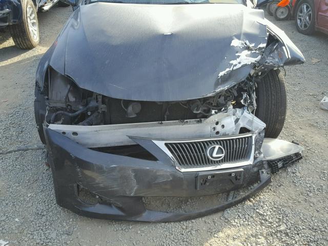 JTHBK262695106135 - 2009 LEXUS IS 250 BLACK photo 7