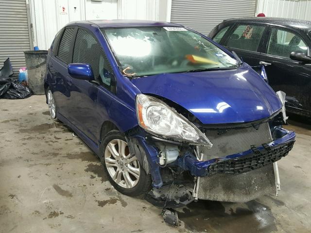 JHMGE8H69AS018833 - 2010 HONDA FIT SPORT BLUE photo 1