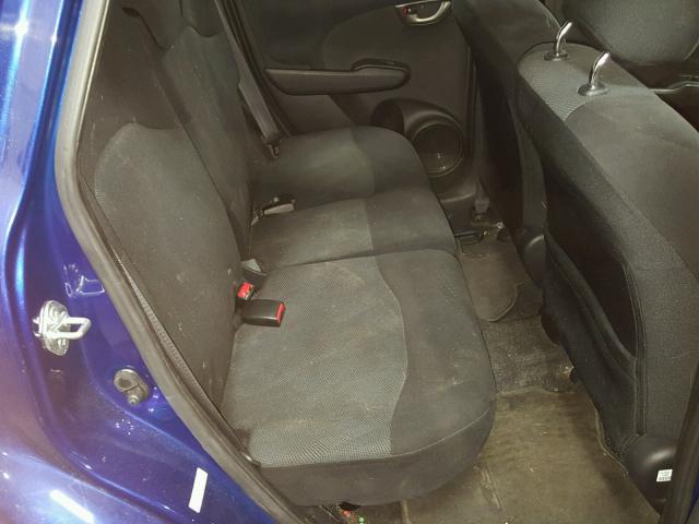 JHMGE8H69AS018833 - 2010 HONDA FIT SPORT BLUE photo 6