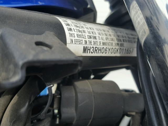 MH3RH06Y0GK011657 - 2016 YAMAHA YZFR3 BLUE photo 10