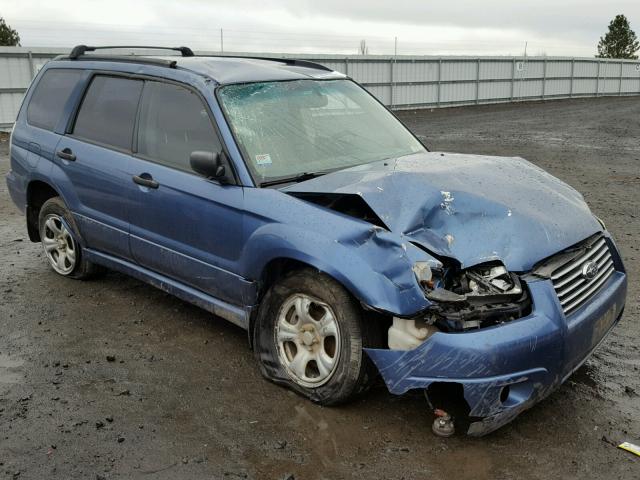 JF1SG636X7H710967 - 2007 SUBARU FORESTER 2 BLUE photo 1
