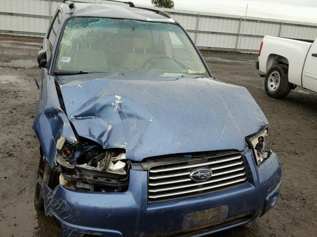 JF1SG636X7H710967 - 2007 SUBARU FORESTER 2 BLUE photo 9