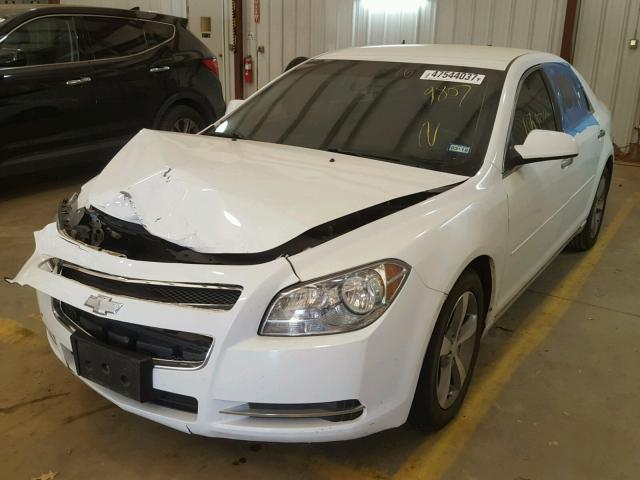 1G1ZC5E01CF219807 - 2012 CHEVROLET MALIBU 1LT WHITE photo 2