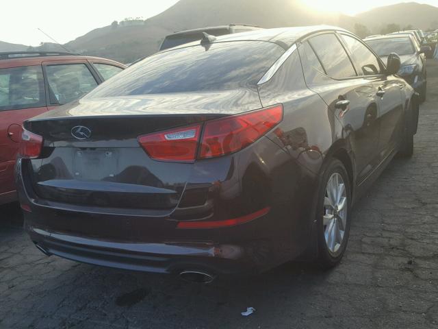 5XXGN4A77FG481195 - 2015 KIA OPTIMA EX BURGUNDY photo 4