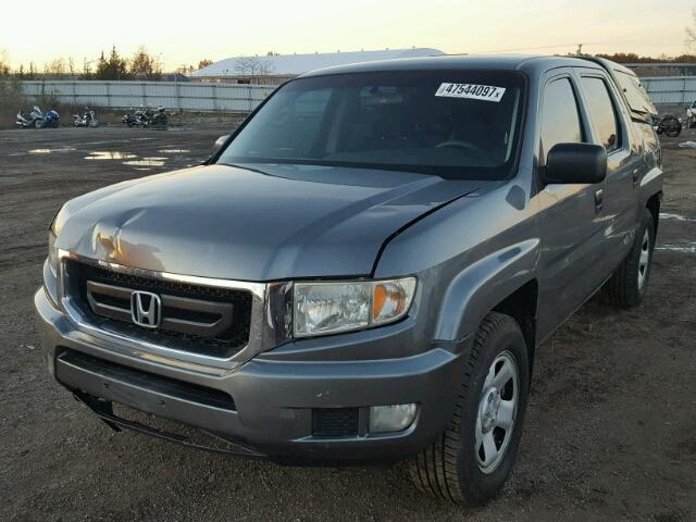 2HJYK16219H500233 - 2009 HONDA RIDGELINE GRAY photo 2