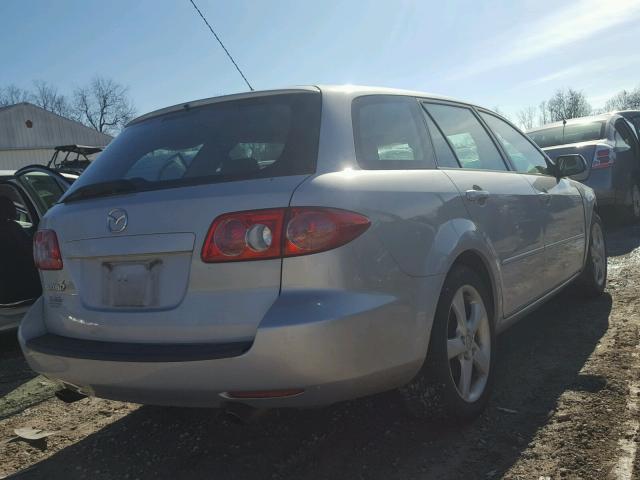 1YVFP82D845N76037 - 2004 MAZDA 6 S SILVER photo 4