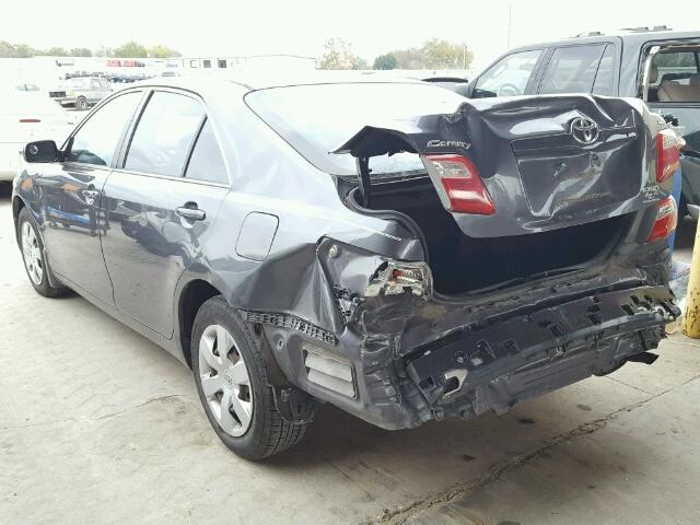 4T1BE46K79U879492 - 2009 TOYOTA CAMRY BASE GRAY photo 3