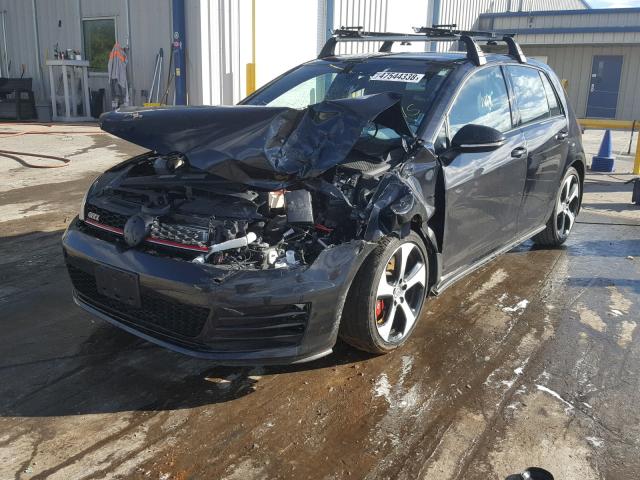 3VW547AU7FM087466 - 2015 VOLKSWAGEN GTI BLACK photo 2