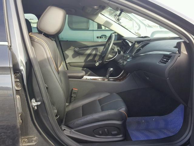 2G1165S34F9202855 - 2015 CHEVROLET IMPALA LTZ GRAY photo 5